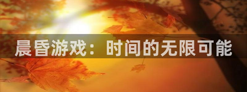 杏鑫代理注册登录不了：晨昏游戏：时间的无限可能